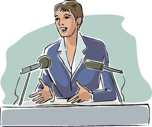 woman speaker